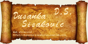 Dušanka Šišaković vizit kartica